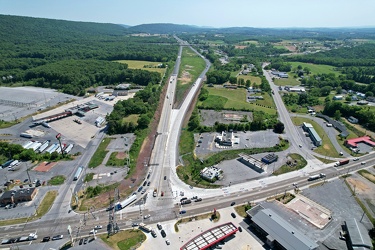 Aerial view of Interstate 70 Breezewood interchange [02]