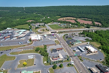 Aerial view of Breezewood, Pennsylvania, May 2023 [04]