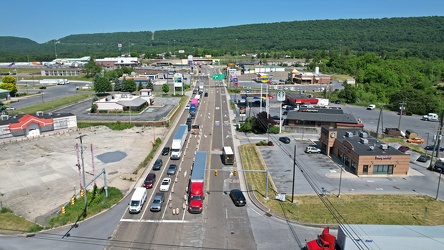 Aerial view of Breezewood, Pennsylvania, May 2023 [08]