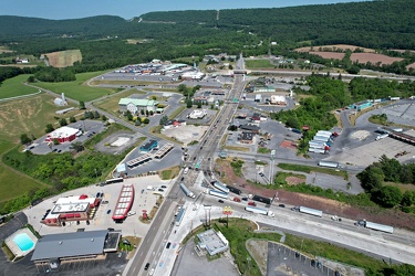 Aerial view of Breezewood, Pennsylvania, May 2023 [06]