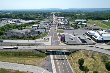 Aerial view of Breezewood, Pennsylvania, May 2023 [09]