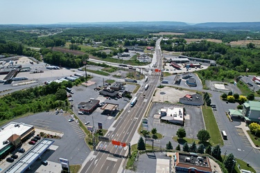 Aerial view of Breezewood, Pennsylvania, May 2023 [05]