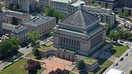 View of Soldiers & Sailors Memorial Hall & Museum from the Cathedral of Learning