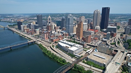 Aerial view of downtown Pittsburgh [02]