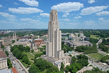 Aerial view of the Cathedral of Learning [06]