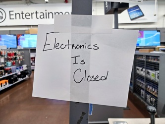 "Electronics is closed"