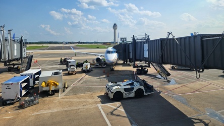 N88327 at gate C22 at Dulles Airport