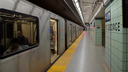 Train servicing St. George station