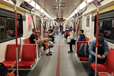 Riding car 6091, part of a Toronto Rocket train