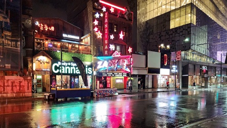 Buildings along the 300 block of Yonge Street