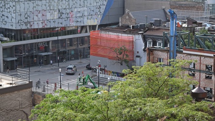 Looking down on Yonge and Elm