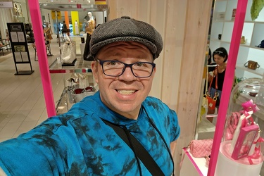 Selfie in the Barbie box at Hudson's Bay Queen Street