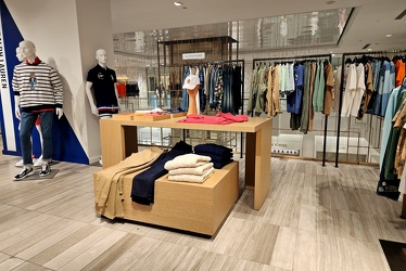 Second floor clothing display at Hudson's Bay Queen Street