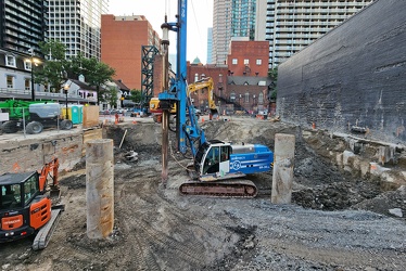 Construction site at Yonge and Elm Streets