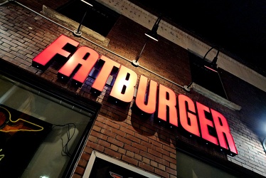 Sign for Fatburger at Bloor and Bathurst