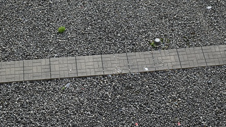 Rooftop path at the Chelsea Hotel