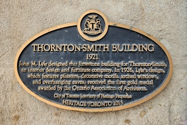 Historical plaque for the Thornton-Smith Building