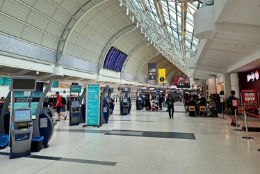 Check-in and ticketing area at Toronto Pearson International Airport