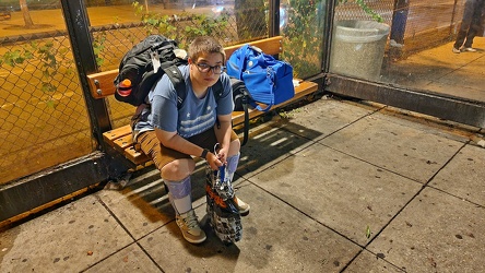 Elyse waits at Shady Grove