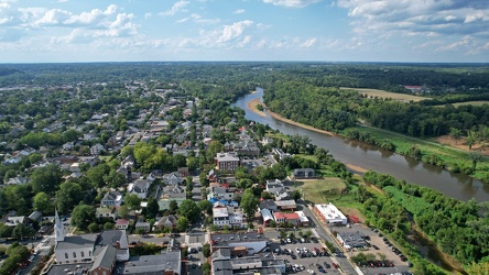 Aerial view of downtown Fredericksburg [01]