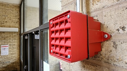 Fire alarm speaker at Montgomery College Campus Center [01]