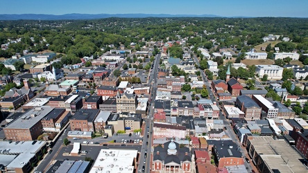 Aerial view of downtown Staunton, Virginia [01]