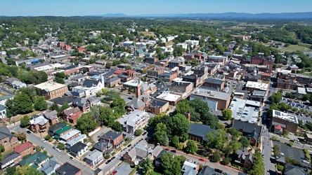 Aerial view of downtown Staunton, Virginia [03]