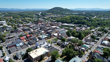 Aerial view of downtown Staunton, Virginia [05]