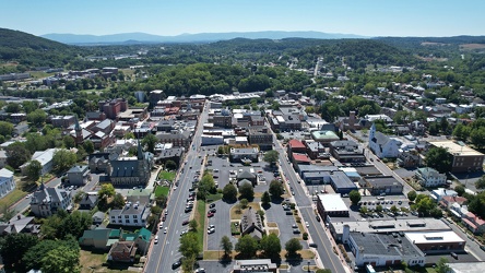 Aerial view of downtown Staunton, Virginia [06]