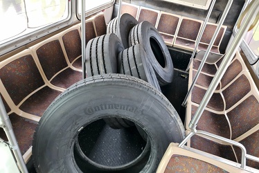 Tires inside former CARTA bus 3426