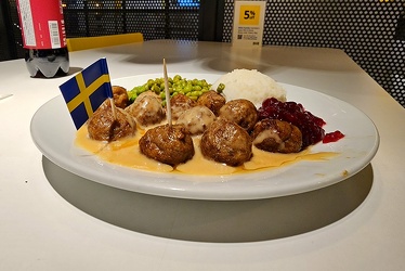 Swedish meatballs meal from IKEA