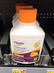 Orange-flavored osmotic laxative at the Walmart Supercenter in Austintown, Ohio