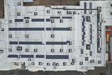 Roof of the Walmart Supercenter in Austintown, Ohio