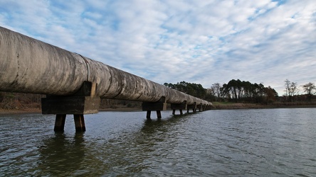 Pipeline across Meander Creek Reservoir [03]