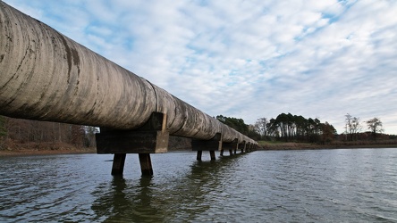 Pipeline across Meander Creek Reservoir [04]