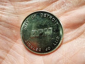 Detroit People Mover token [01]