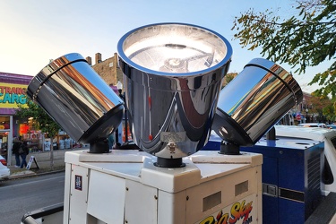 Searchlight machine along North Clark Street