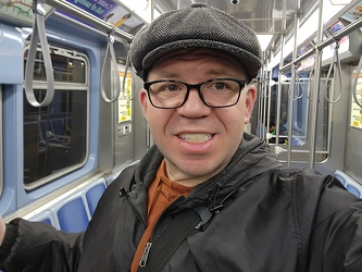 Selfie on CTA car 5436 [01]