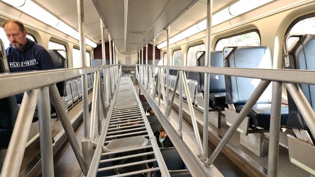 Interior of Metra railcar