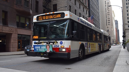 CTA bus 4154 at West Jackson Boulevard and South Dearborn Street