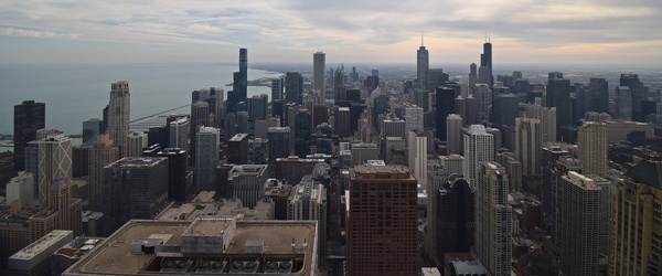 View from observation deck at 875 North Michigan Avenue [02]