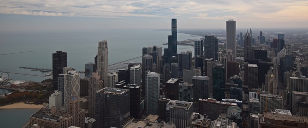 View from observation deck at 875 North Michigan Avenue [04]