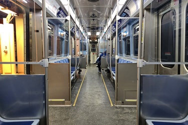 Interior of CTA car 5414