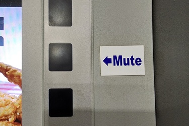 Kwik Trip gas pump with mute button [02]