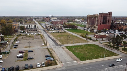 View down Massachusetts Street