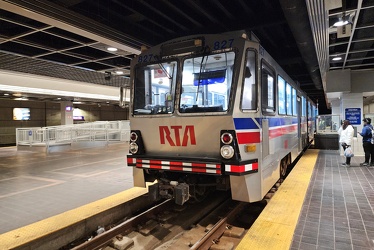 RTA railcar 827 at Tower City