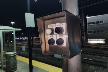 Route selector box at East 55th Street station