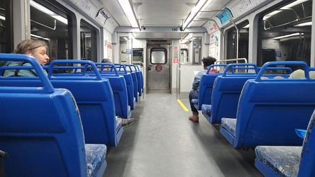 Interior of RTA railcar 199