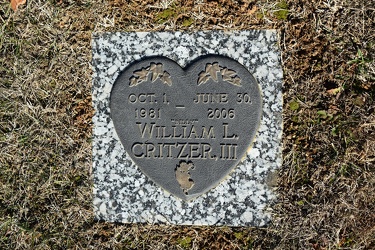 Grave marker for Billy Critzer [01]