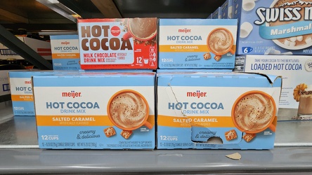 Meijer and Schnuck's hot cocoa at Grocery Outlet